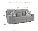 Biscoe Pewter Sofa, Loveseat And Recliner - Ella Furniture