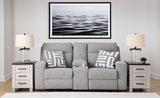 Biscoe Pewter Sofa, Loveseat And Recliner - Ella Furniture