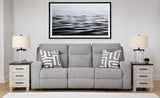 Biscoe Pewter Sofa, Loveseat And Recliner - Ella Furniture