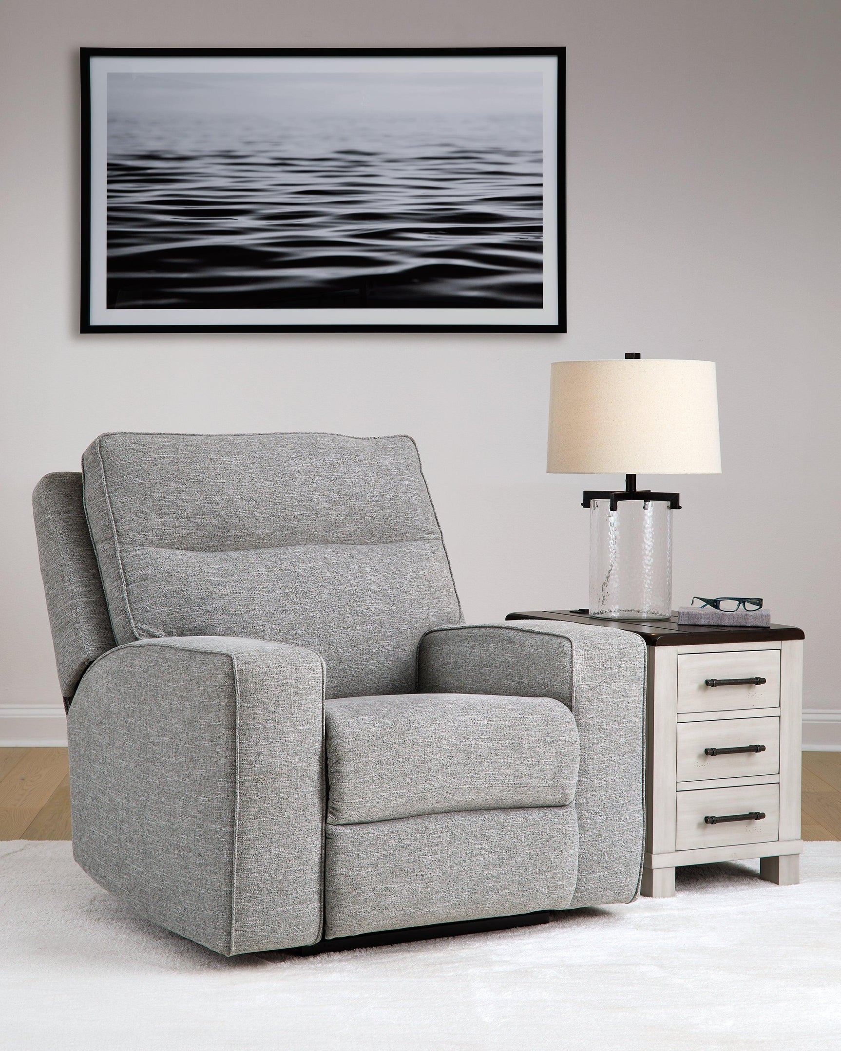 Biscoe Pewter Sofa, Loveseat And Recliner - Ella Furniture