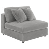 Blaine Blaine Upholstered Armless Chair Fog 509997 - Ella Furniture