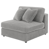 Blaine Blaine Upholstered Armless Chair Fog 509997 - Ella Furniture