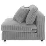 Blaine Blaine Upholstered Armless Chair Fog 509997 - Ella Furniture