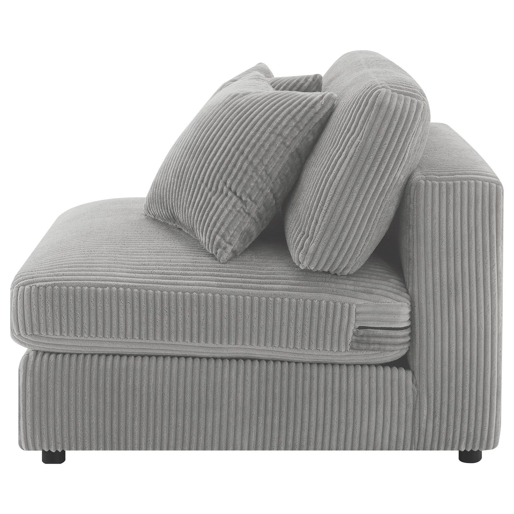 Blaine Blaine Upholstered Armless Chair Fog 509997 - Ella Furniture