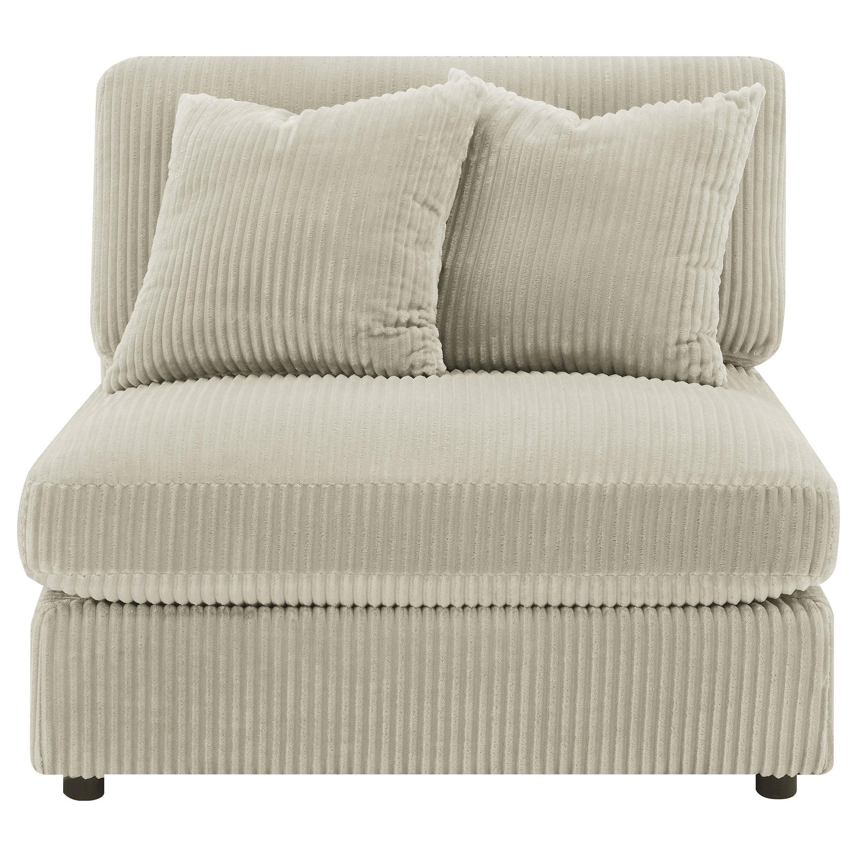 Blaine Blaine Upholstered Armless Chair Sand 509897 - Ella Furniture