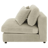 Blaine Blaine Upholstered Armless Chair Sand 509897 - Ella Furniture