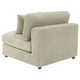 Blaine Blaine Upholstered Armless Chair Sand 509897 - Ella Furniture