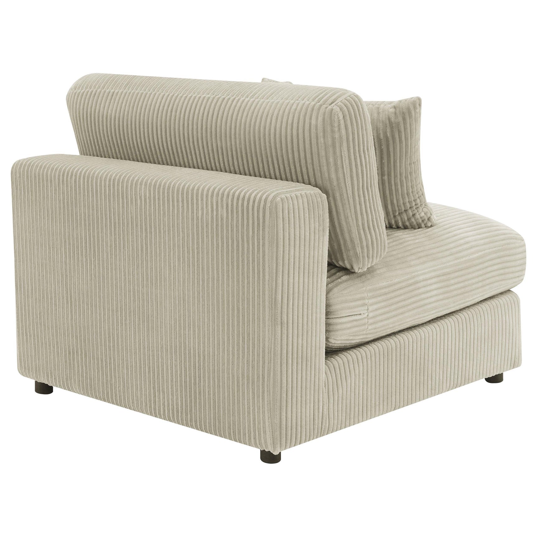 Blaine Blaine Upholstered Armless Chair Sand 509897 - Ella Furniture