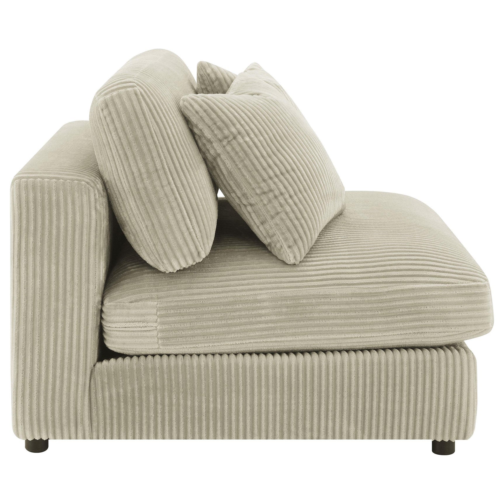 Blaine Blaine Upholstered Armless Chair Sand 509897 - Ella Furniture