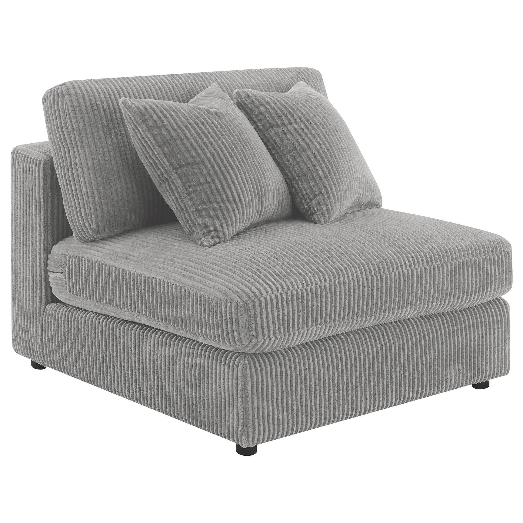 Blaine Blaine Upholstered Reversible Chaise Sectional Sofa Fog 509900-SET - Ella Furniture