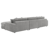 Blaine Blaine Upholstered Reversible Chaise Sectional Sofa Fog 509900-SET - Ella Furniture