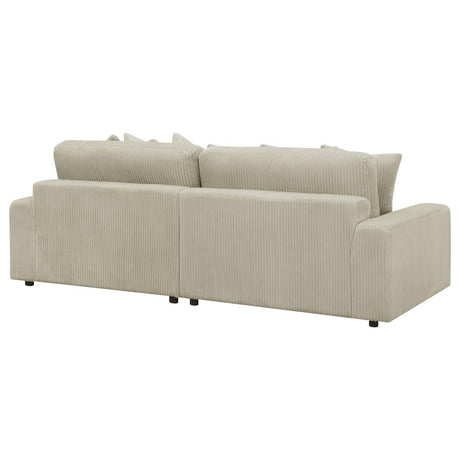 Blaine Blaine Upholstered Reversible Sectional Sofa Sand 509899 - Ella Furniture