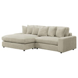 Blaine Blaine Upholstered Reversible Sectional Sofa Sand 509899 - Ella Furniture