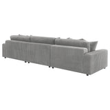 Blaine Blaine Upholstered Reversible Sectional Sofa Set With Amrless Chair Fog 509900-Set - Ella Furniture