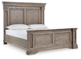 Blairhurst Light Grayish Brown King Panel Bed - Ella Furniture
