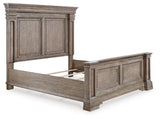 Blairhurst Light Grayish Brown King Panel Bed - Ella Furniture