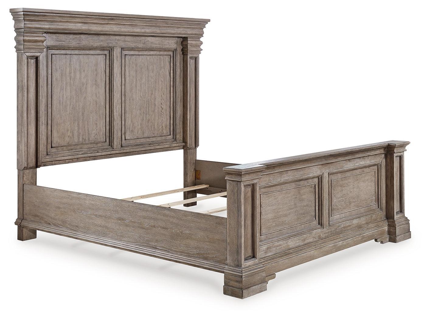 Blairhurst Light Grayish Brown King Panel Bed - Ella Furniture