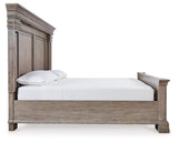 Blairhurst Light Grayish Brown King Panel Bed - Ella Furniture