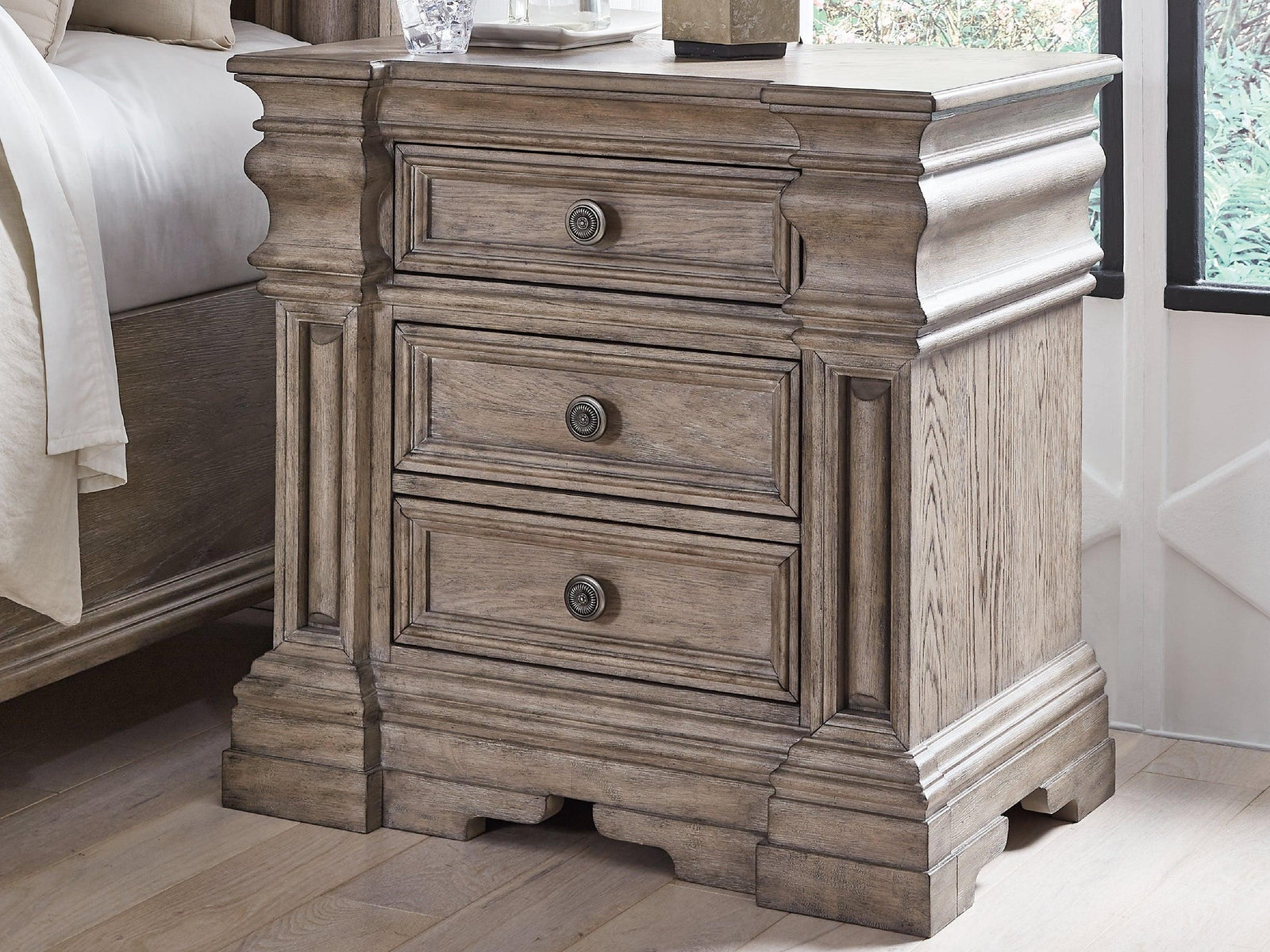 Blairhurst Light Grayish Brown Nightstand - Ella Furniture