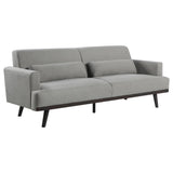 BLAKE Blake 3-piece Upholstered Track Arm Sofa Set Sharkskin 511121-S3 - Ella Furniture