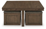 Boardernest Brown Coffee Table With 1 End Table - Ella Furniture