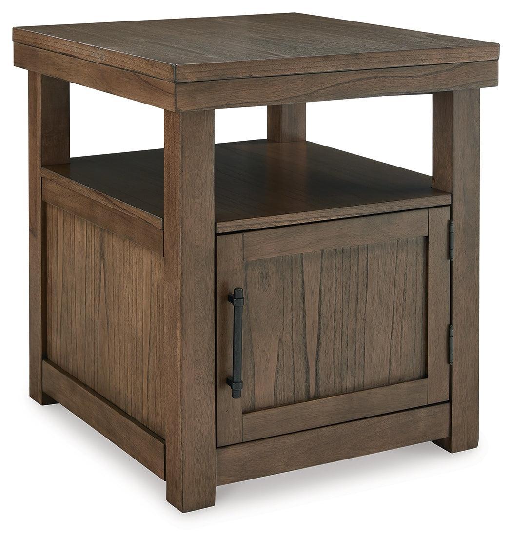 Boardernest Brown Coffee Table With 1 End Table - Ella Furniture