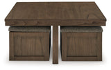 Boardernest Brown Coffee Table With 2 End Tables - Ella Furniture