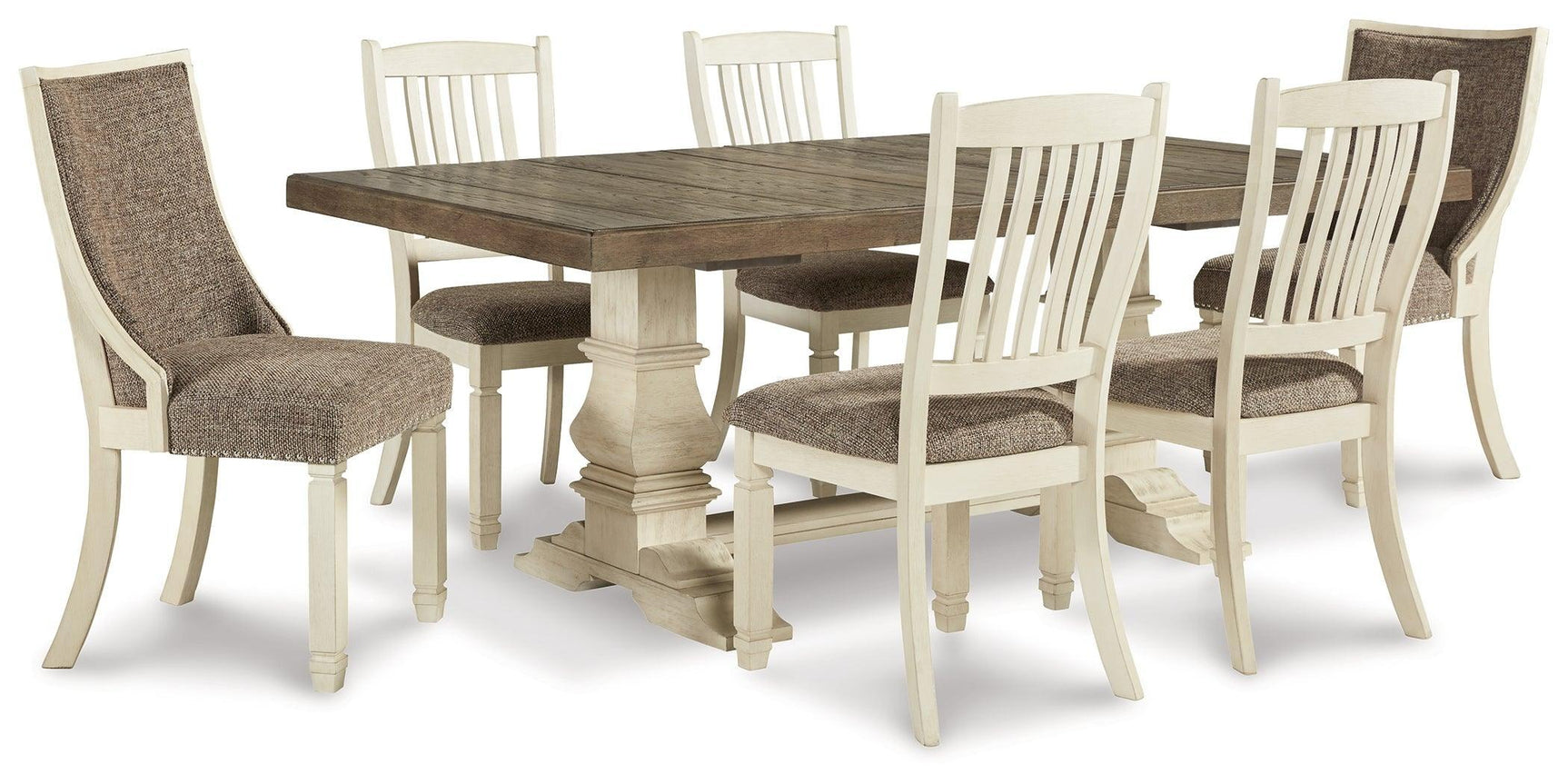 Bolanburg Antique White Rectangular Dining Room Set - Ella Furniture