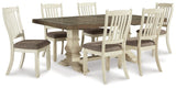 Bolanburg Antique White Rectangular Dining Room Set - Ella Furniture