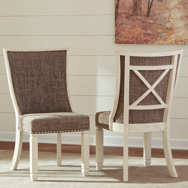 Bolanburg Two-tone 2-Piece Dining Room Chair PKG000178 - D647-02 | D647-02 - Ella Furniture
