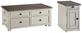 Bolanburg Two-tone Coffee Table With 1 End Table PKG008657 - T637-20 | T637-7 - Ella Furniture