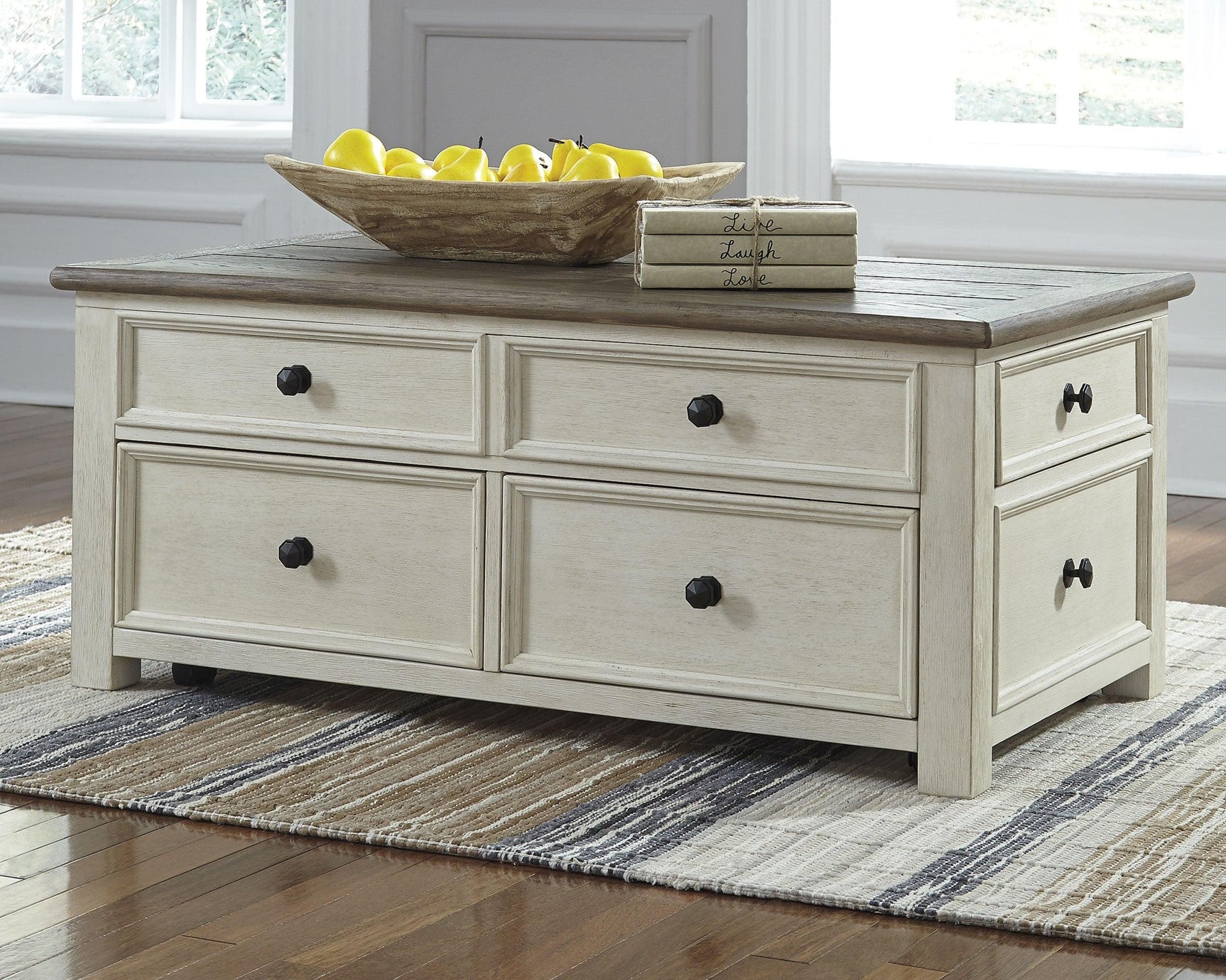 Bolanburg Two-tone Coffee Table With 2 End Tables PKG008589 - T637-20 | T637-7 | T637-7 - Ella Furniture