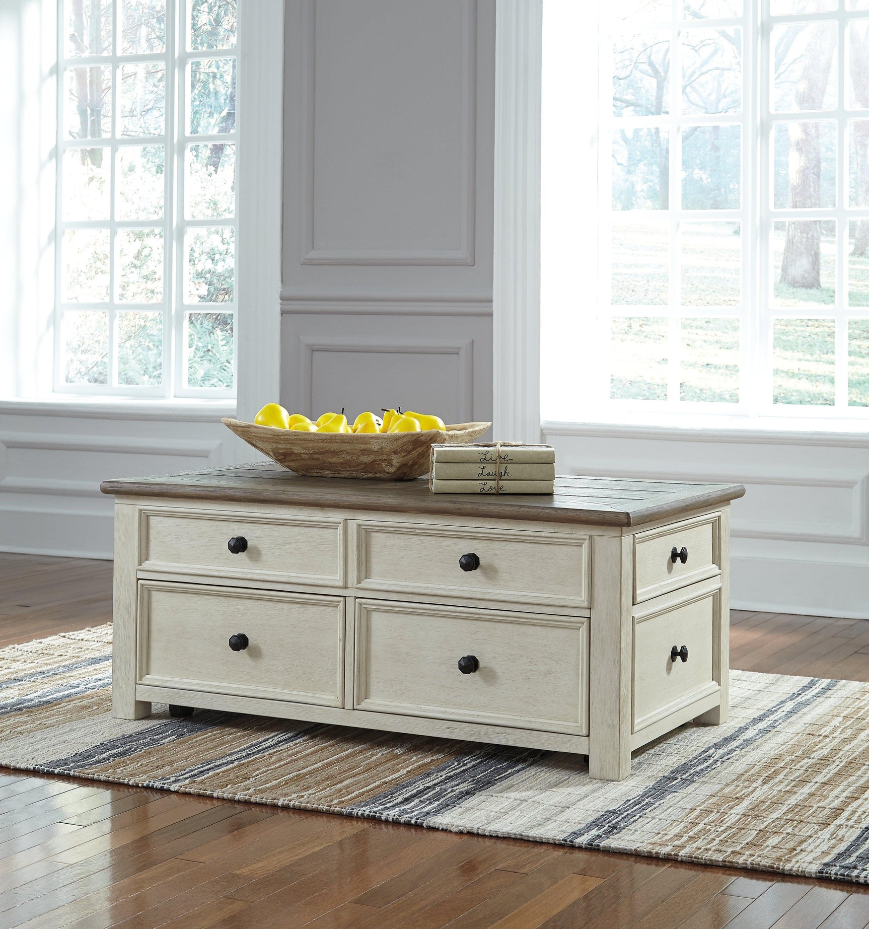 Bolanburg Two-tone Coffee Table With 2 End Tables PKG010341 - T637-20 | T637-107 | T637-107 - Ella Furniture