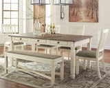 Bolanburg Two-tone Rectangular Dining Room Set - Ella Furniture