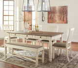 Bolanburg Two-tone Rectangular Dining Room Set - Ella Furniture