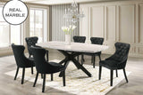 Bolivar Dining Set (Black) - Ella Furniture