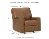 Bolsena Caramel Sofa, Loveseat And Recliner - Ella Furniture