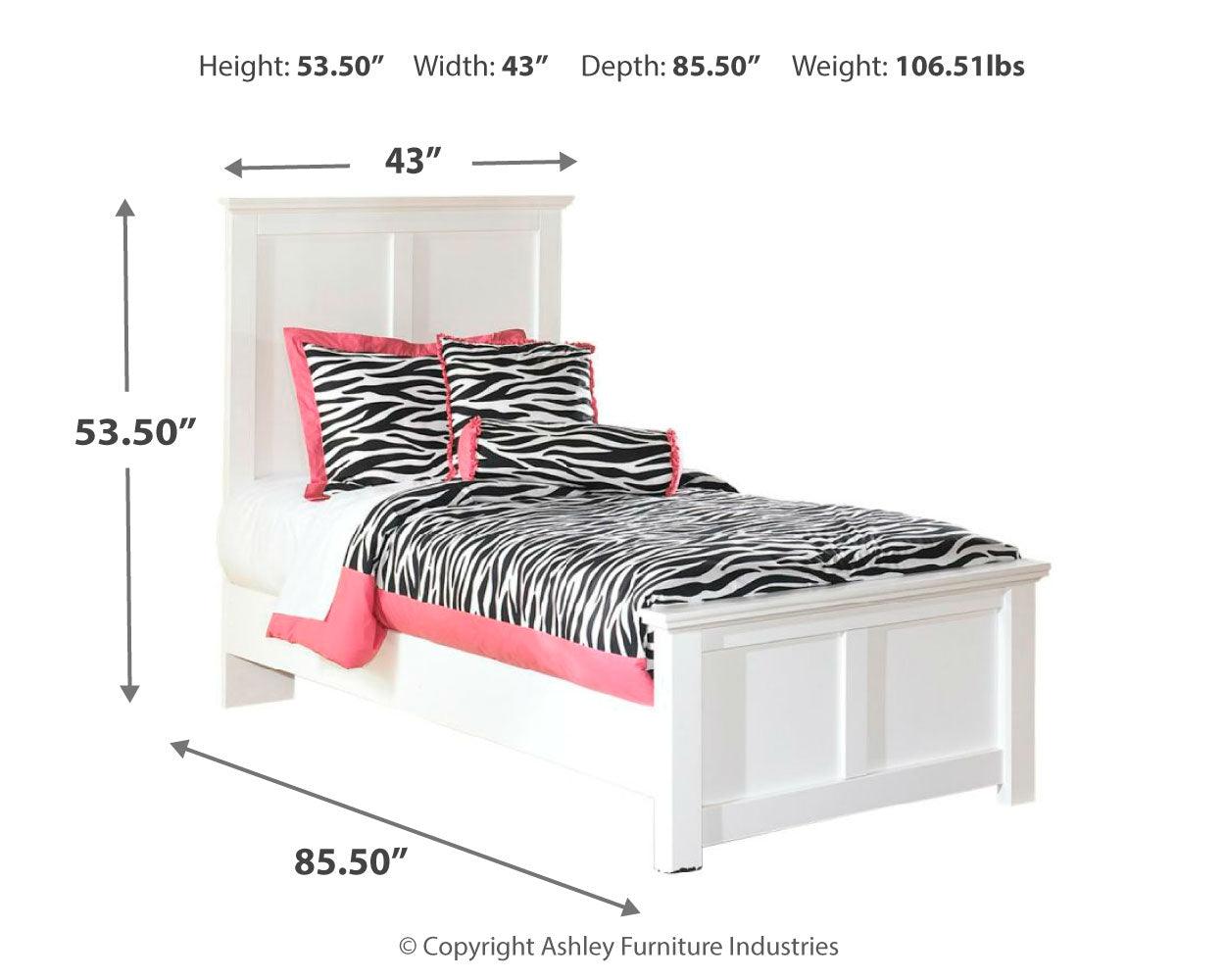 Bostwick Shoals White Panel Bedroom Set - Ella Furniture