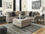 Bovarian Stone 2-Piece Sectional With Ottoman - Ella Furniture