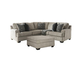 Bovarian Stone 2-Piece Sectional With Ottoman - Ella Furniture