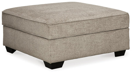 Bovarian Stone 3-Piece Sectional With Ottoman - Ella Furniture