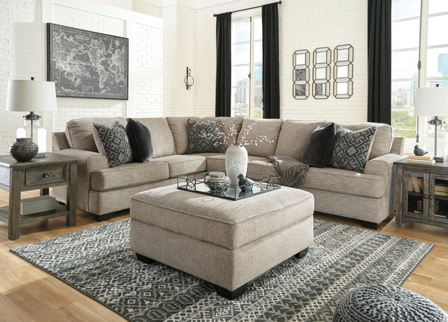 Bovarian Stone 3-Piece Sectional With Ottoman PKG001482 - 5610311 | 56103S4 - Ella Furniture