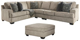 Bovarian Stone 3-Piece Sectional With Ottoman PKG001482 - 5610311 | 56103S4 - Ella Furniture