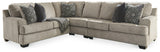 Bovarian Stone 3-Piece Sectional With Ottoman PKG001482 - 5610311 | 56103S4 - Ella Furniture