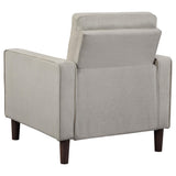 Bowen 3-piece Upholstered Track Arm Tufted Sofa Set Beige 506785-S3 - Ella Furniture