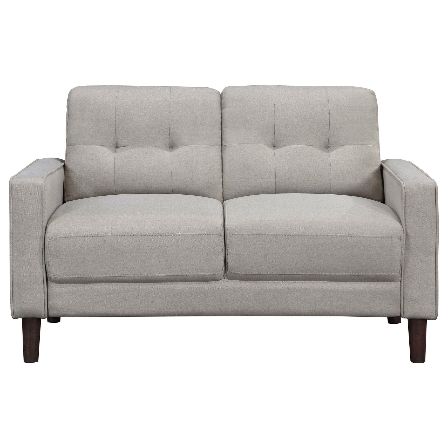 Bowen 3-piece Upholstered Track Arm Tufted Sofa Set Beige 506785-S3 - Ella Furniture