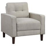 Bowen 3-piece Upholstered Track Arm Tufted Sofa Set Beige 506785-S3 - Ella Furniture