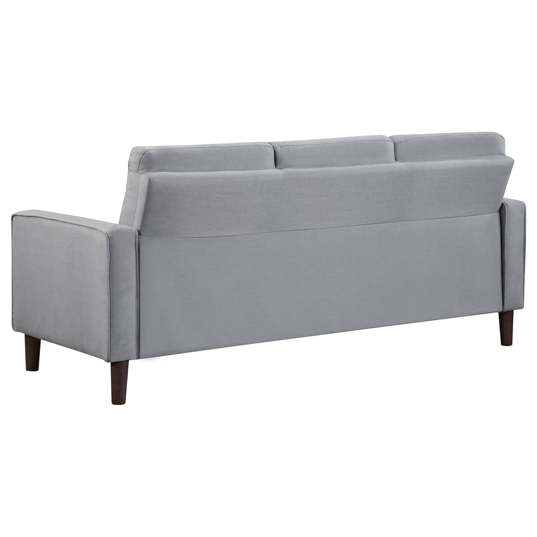 Bowen 3-piece Upholstered Track Arm Tufted Sofa Set Grey 506781-S3 - Ella Furniture