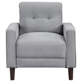 Bowen 3-piece Upholstered Track Arm Tufted Sofa Set Grey 506781-S3 - Ella Furniture