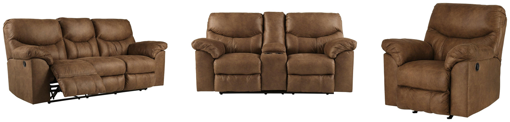 Boxberg Bark Sofa, Loveseat And Recliner - Ella Furniture